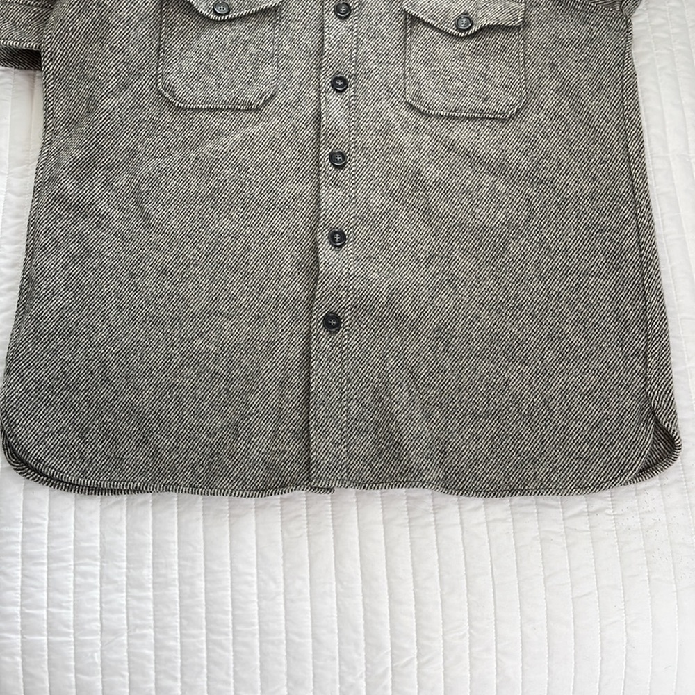 Vintage Eddie Bauer wool blend button down long jacket - Picture 6 of 6